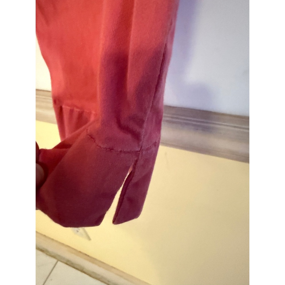 Vineyard Vines Womens‎ Size 6 Coral Pink Stretch Cotton Cropped Chino Pants Slit - Picture 3 of 4